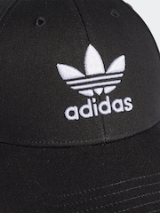 adidas Originals Dark Black Trefoil 100% Cotton Baseball Cap - Image 3 of 5