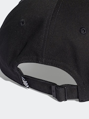 adidas Originals Dark Black Trefoil 100% Cotton Baseball Cap - Image 4 of 5