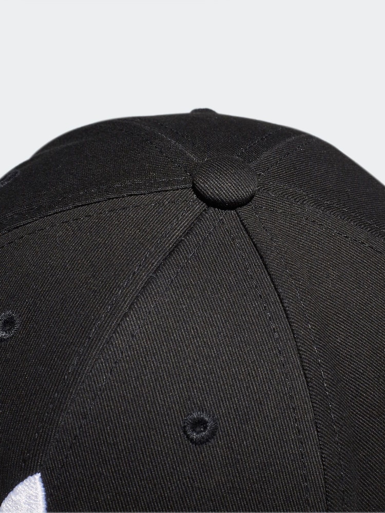 adidas Originals Dark Black Trefoil 100% Cotton Baseball Cap - Image 5 of 5