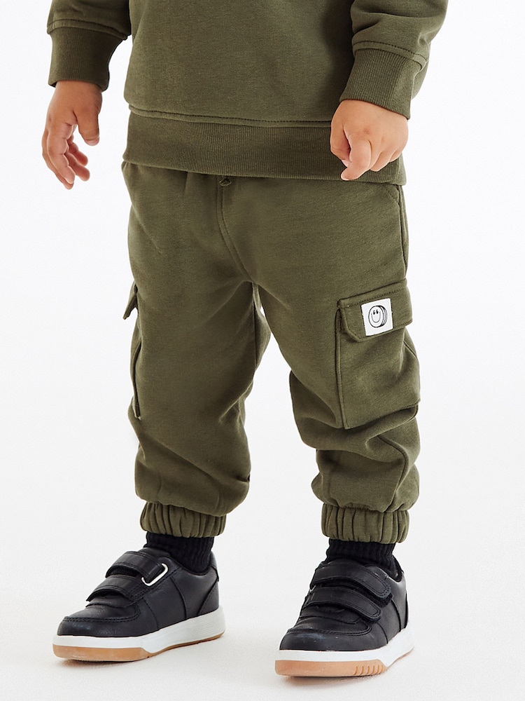 Black Standard Fit (F) Strap Touch Fastening Trainers - Image 1 of 8