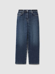 Mittelblau - Reiss Selin Jeans in Straight Fit mit hohem Bund - Bild 2 von 6