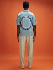 Airforce Blue - Рубашка с воротником Reiss x McLaren F1 Team - Изображение 5 из 7