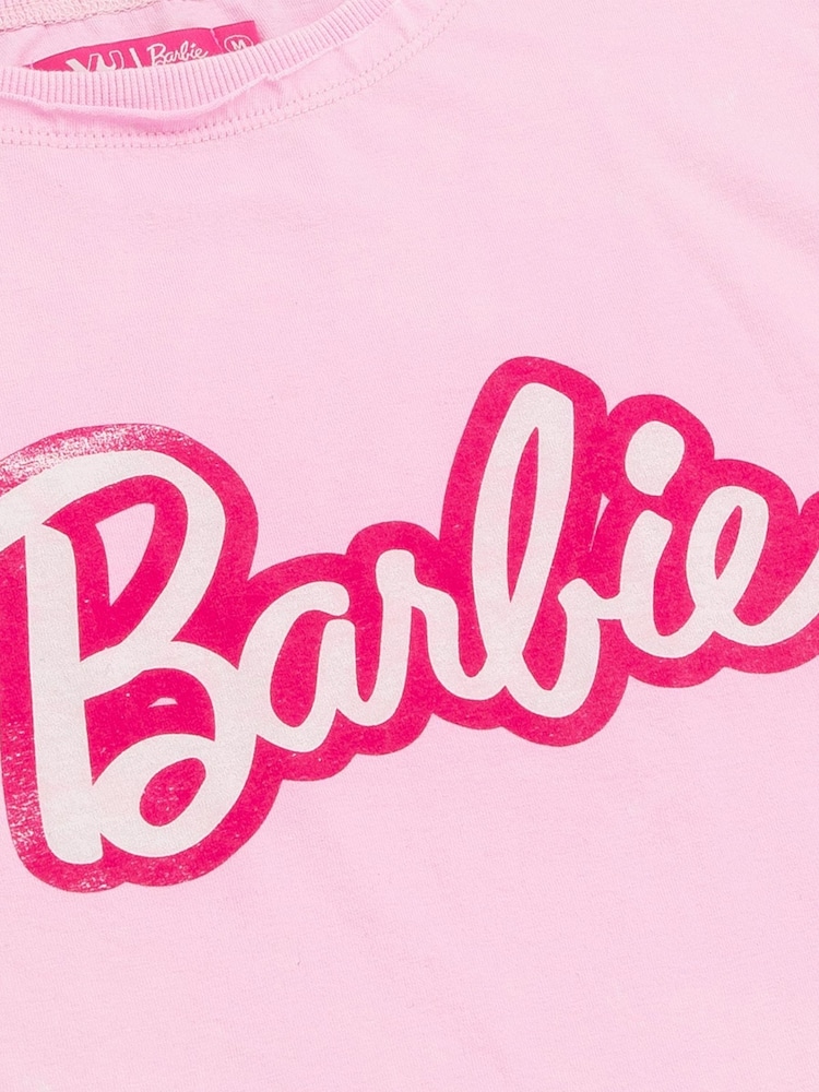 Vanilla Underground Pink Barbie Cropped 100% Cotton T-Shirt - Image 5 of 5