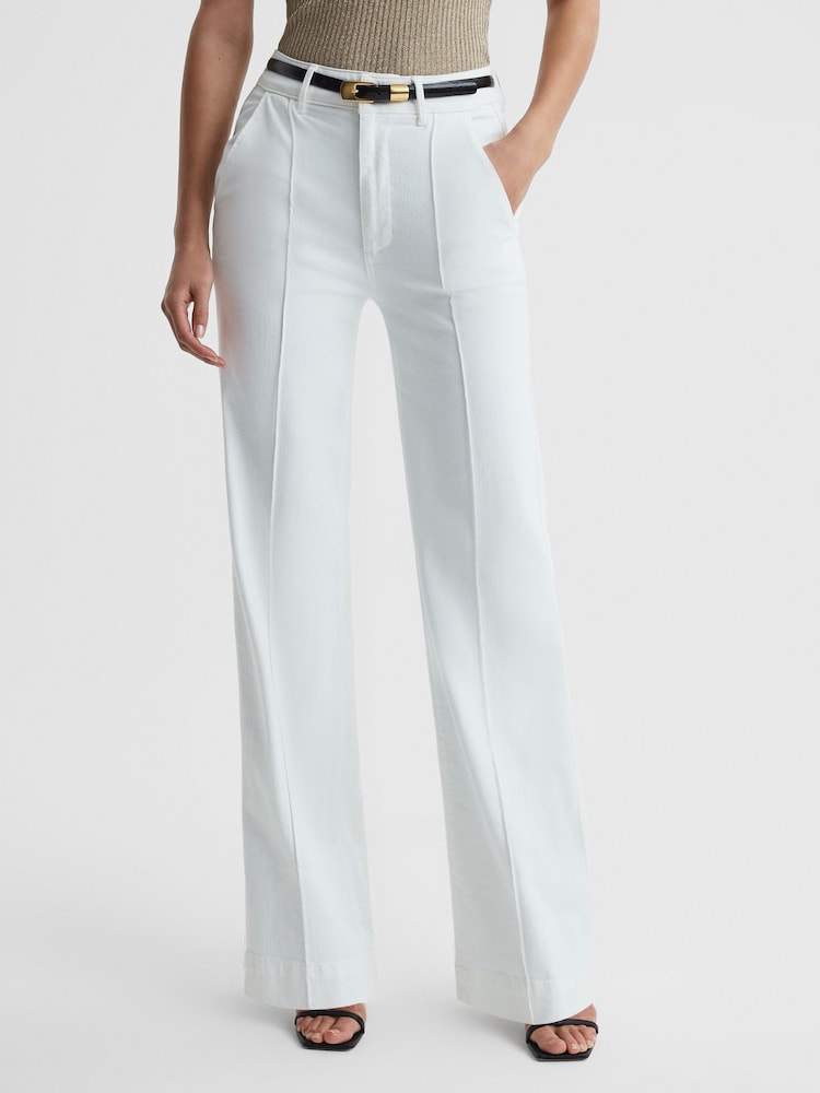 Paige High Rise Wide Leg Trousers - Image 1 of 6