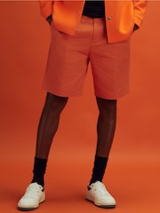 Reiss x McLaren F1 Team Papaya Twill Relaxed Shorts - Image 3 of 6