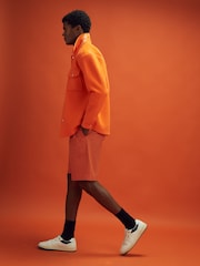Reiss x McLaren F1 Team Papaya Twill Relaxed Shorts - Image 4 of 6