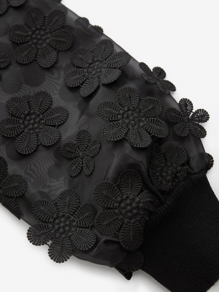 Baker by Ted Baker 3D Flower Cardigan - Image 4 of 4 Baker by Ted Baker 3D Flower Cardigan - Image 4 of 4