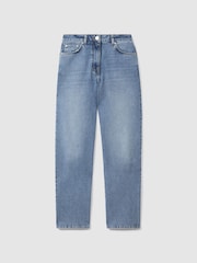 Hellblau - Reiss Selin Jeans in Straight Fit mit hohem Bund - Bild 2 von 6