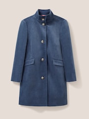 White Stuff Blue Denim Karla Velvet Coat - Image 5 of 7