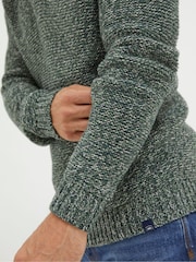 FatFace Green Half Neck Jumper - Image 4 of 5