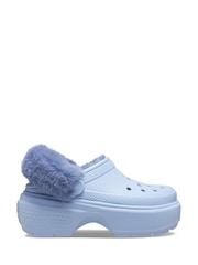 Crocs Blue Stomp Lined Winter Clogs - Image 1 of 4