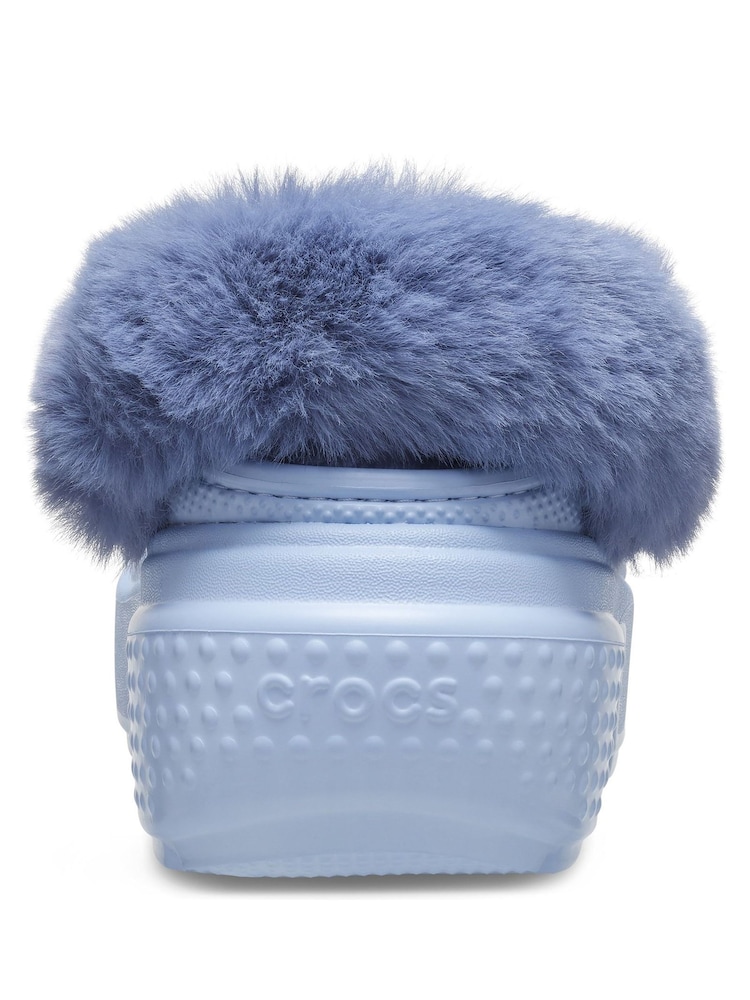 Crocs Blue Stomp Lined Winter Clogs - Image 4 of 4 Crocs Blue Stomp Lined Winter Clogs - Image 4 of 4