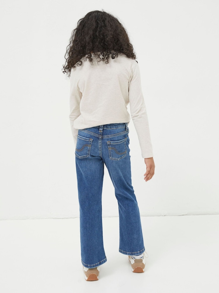 FatFace Blue Farley Flared Denm Jeans - Image 2 of 4 FatFace Blue Farley Flared Denm Jeans - Image 2 of 4