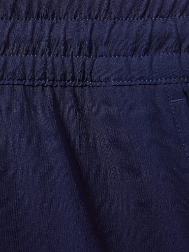Reiss Lapis Blue Shore Plain Drawstring Waist Swim Shorts - Image 5 of 5