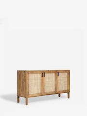French Connection Mango Wood and Rattan Large Chamak Sideboard - Image 7 of 11