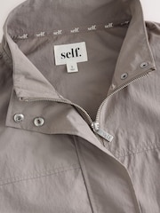 self. Grey Funnel Neck Jacket - Image 2 of 3