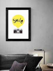 East End Prints Black Smile Framed Print - Image 2 of 4