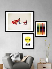 East End Prints Black Smile Framed Print - Image 3 of 4