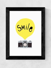 East End Prints Black Smile Framed Print - Image 4 of 4