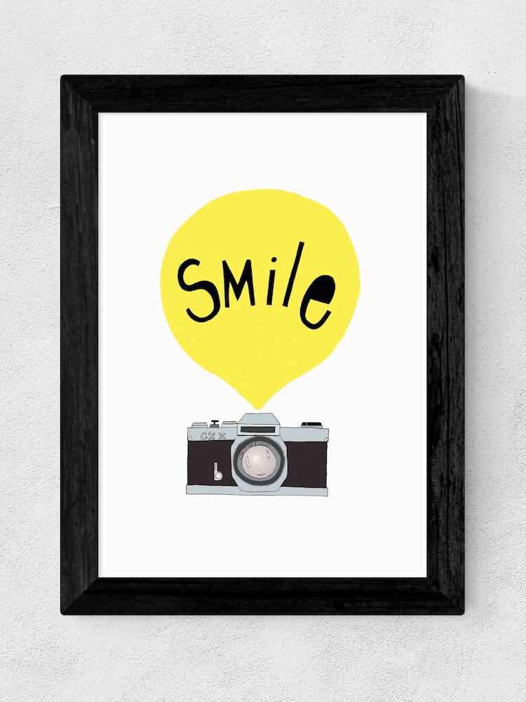 East End Prints Black Smile Framed Print - Image 4 of 4