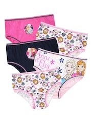 Character Grey Kids Disney Frozen Multipack 100% Cotton Briefs 5 Packs - Image 1 of 5