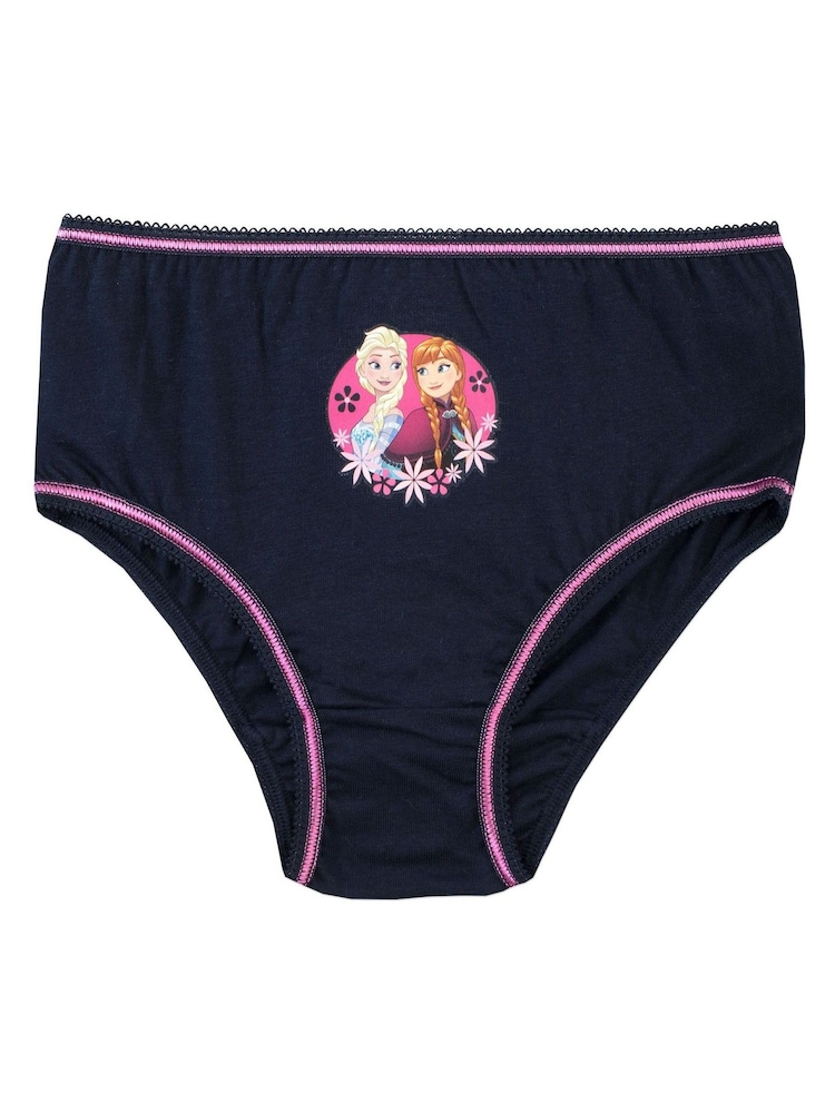 Character Grey Kids Disney Frozen Multipack 100% Cotton Briefs 5 Packs - Image 4 of 5