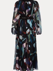 Phase Eight Black Sky Abstract Maxi Dress - Image 6 of 6
