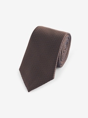 Dark Brown Pattern Tie - Image 1 of 3