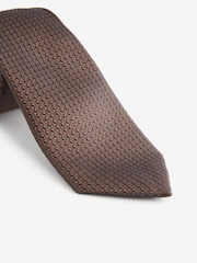 Dark Brown Pattern Tie - Image 2 of 3