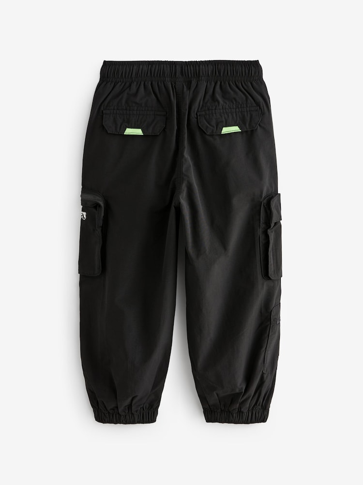 Black Minecraft Cargo Trousers (4-14yrs) - Image 2 of 4