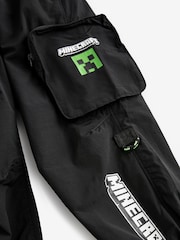 Black Minecraft Cargo Trousers (4-14yrs) - Image 3 of 4