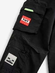 Black Minecraft Cargo Trousers (4-14yrs) - Image 4 of 4