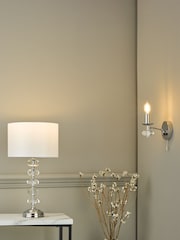 Dar Lighting Silver Oleana Wall Light - Image 2 of 4