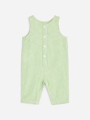 ARKET Green Cotton-Linen Dungarees - Image 1 of 2