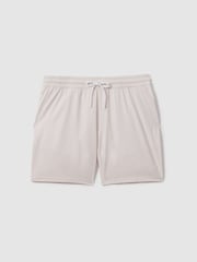 Reiss Pale Pink Shore Plain Drawstring Waist Swim Shorts - Image 2 of 6