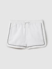 Reiss White Azure Piped Drawstring Swim Shorts - Image 2 of 6