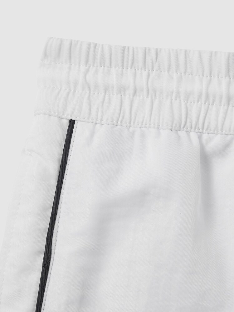 Reiss White Azure Piped Drawstring Swim Shorts - Image 6 of 6
