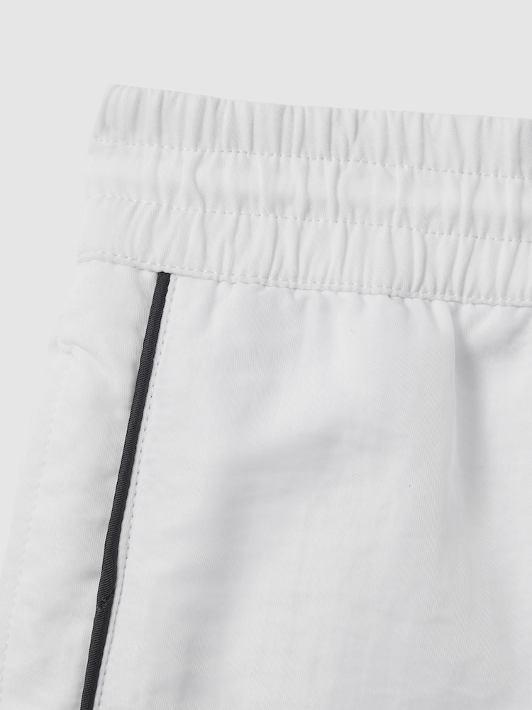 Reiss White Azure Piped Drawstring Swim Shorts - Image 6 of 6 Reiss White Azure Piped Drawstring Swim Shorts - Image 6 of 6