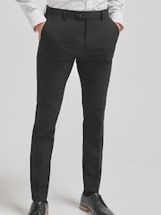 Black Super Skinny Fit Stretch Smart Trousers - Image 1 of 6