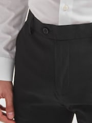 Black Super Skinny Fit Stretch Smart Trousers - Image 3 of 6