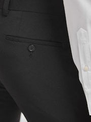 Black Super Skinny Fit Stretch Smart Trousers - Image 4 of 6