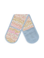 Cath Kidston Cream 100% Cotton Double Oven Glove & Tea Towel - Image 2 of 4