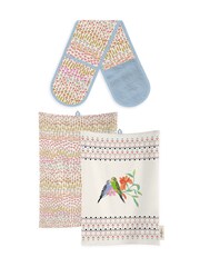 Cath Kidston Cream 100% Cotton Double Oven Glove & Tea Towel - Image 3 of 4
