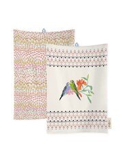 Cath Kidston Cream 100% Cotton Double Oven Glove & Tea Towel - Image 4 of 4