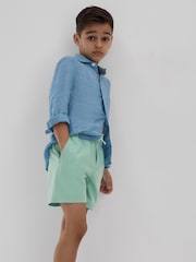 Agua - Shorts de baño lisos con cordón ajustable en la cintura Shore de Reiss - Imagen 3 de 4