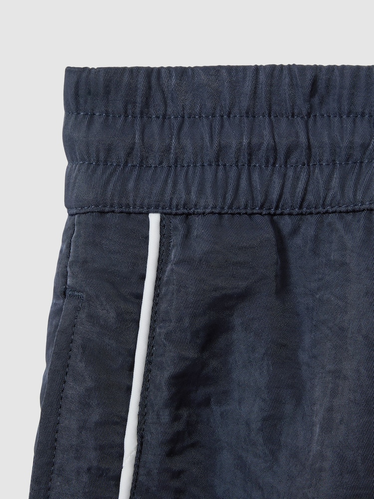 Reiss Navy Azure Piped Drawstring Swim Shorts - Image 6 of 6
