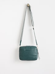 Oliver Bonas Green Charlee Striped Crossbody Bag - Image 3 of 6