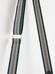 Oliver Bonas Green Charlee Striped Crossbody Bag - Image 6 of 6