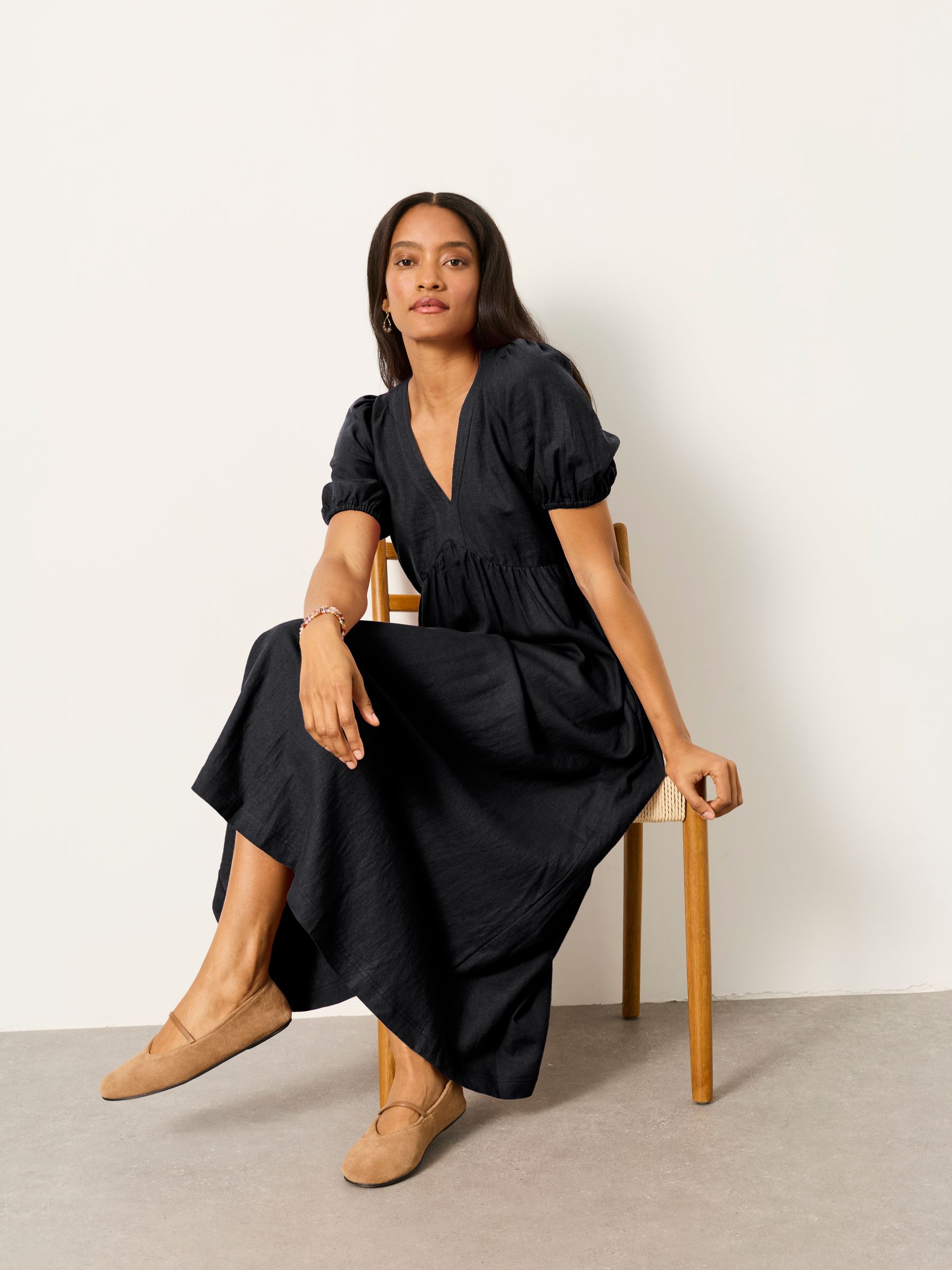 Buy FatFace Remi Black Linen Dress from the Next UK online shop