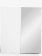 White White Sloane Collection Luxe Glass 2m Sliding 2m Semi Fitted Sliding Wardrobe - Image 4 of 6